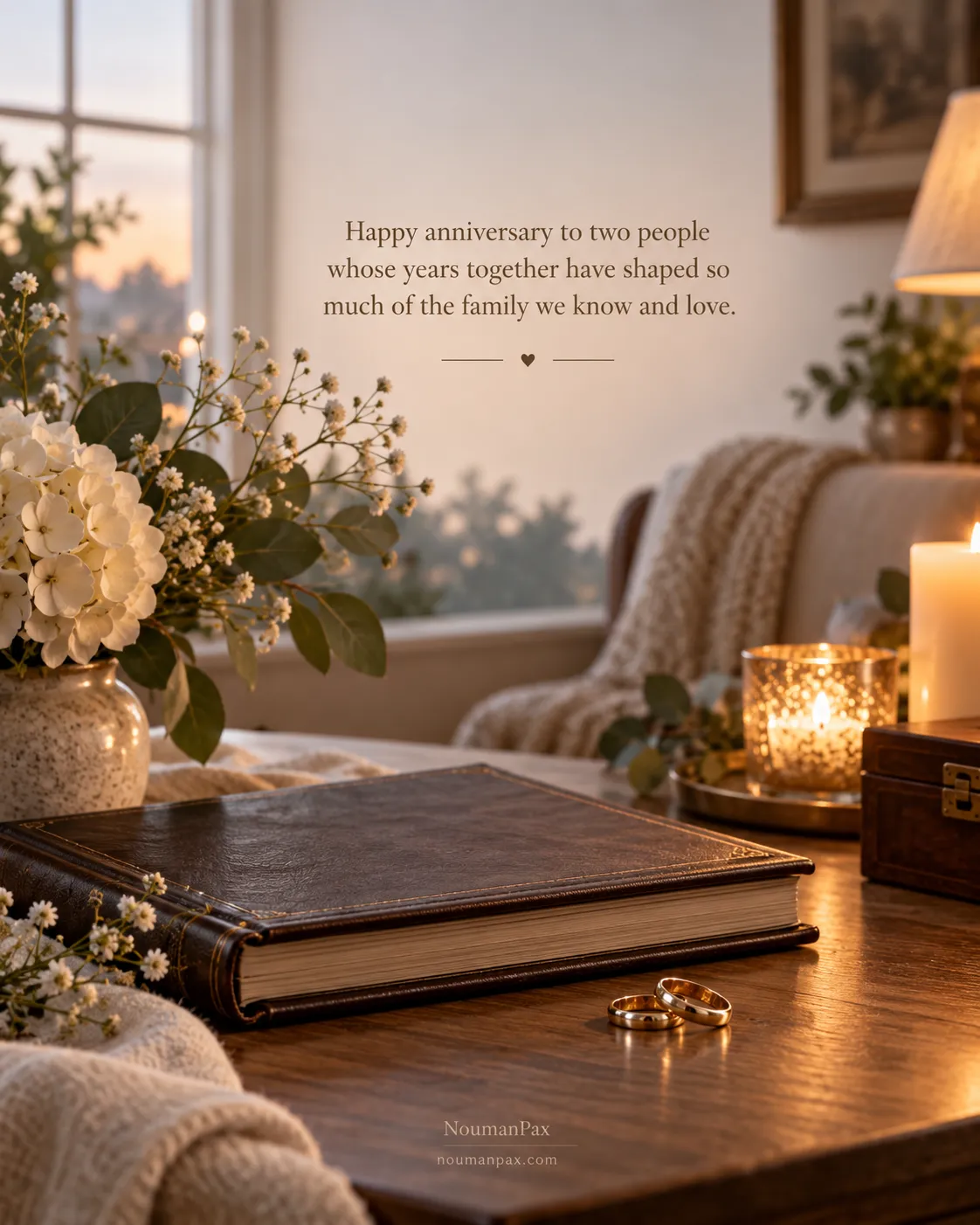 Happy anniversary to two people whose years together have shaped so much of the family we know and love.