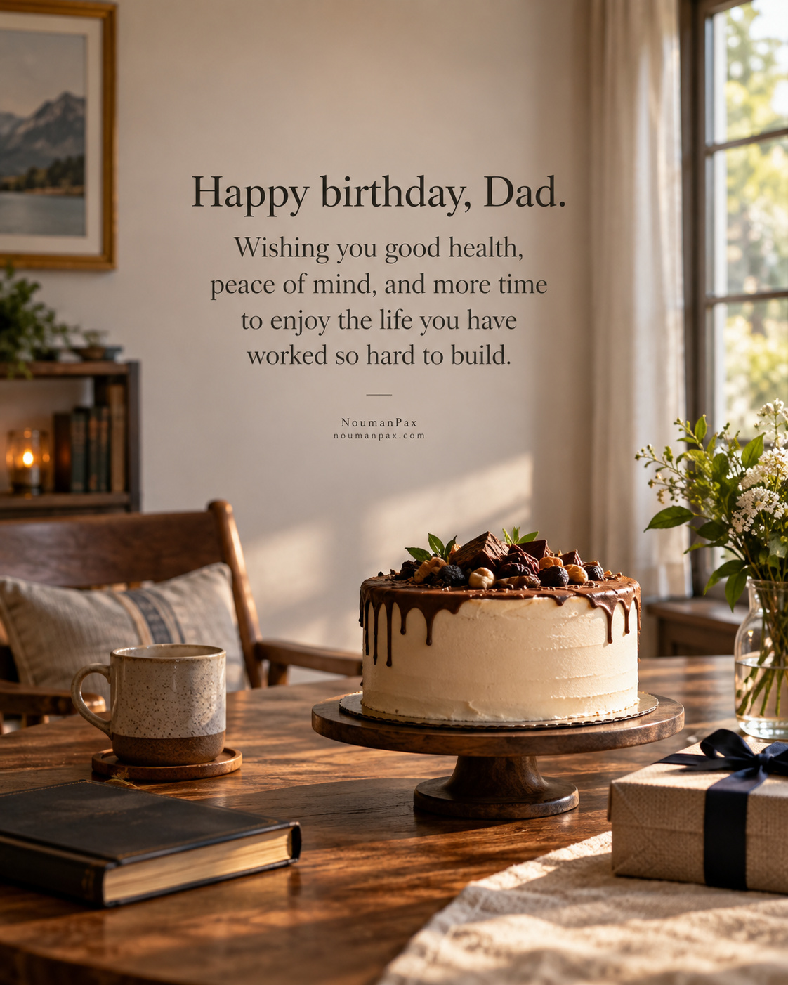 Happy birthday, Dad. Wishing you good health, peace of mind, and more time to enjoy the life you have worked so hard to build.