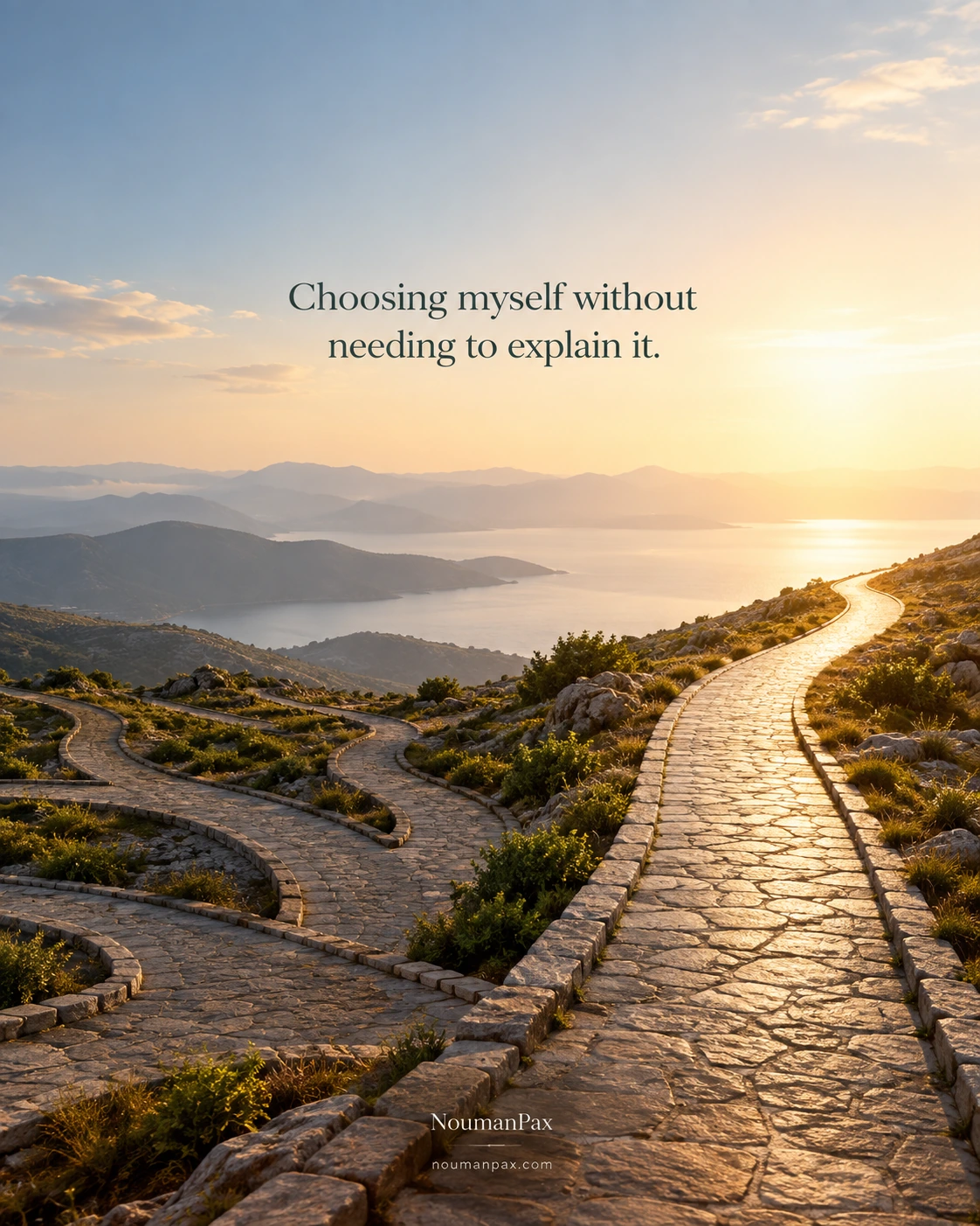 Choosing myself without needing to explain it.