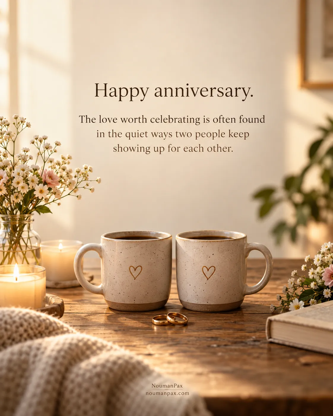 Happy anniversary. The love worth celebrating is often found in the quiet ways two people keep showing up for each other.