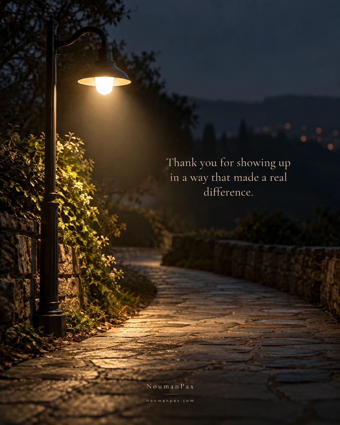 Thank you for showing up in a way that made a real difference.