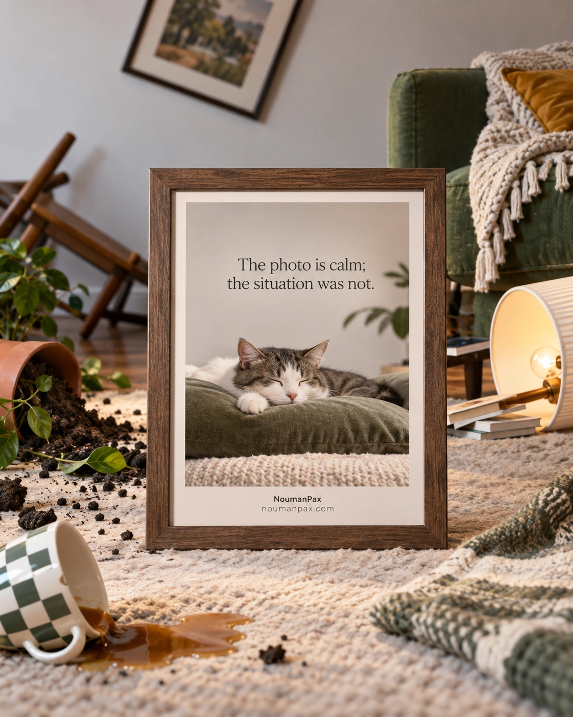 The photo is calm; the situation was not.
