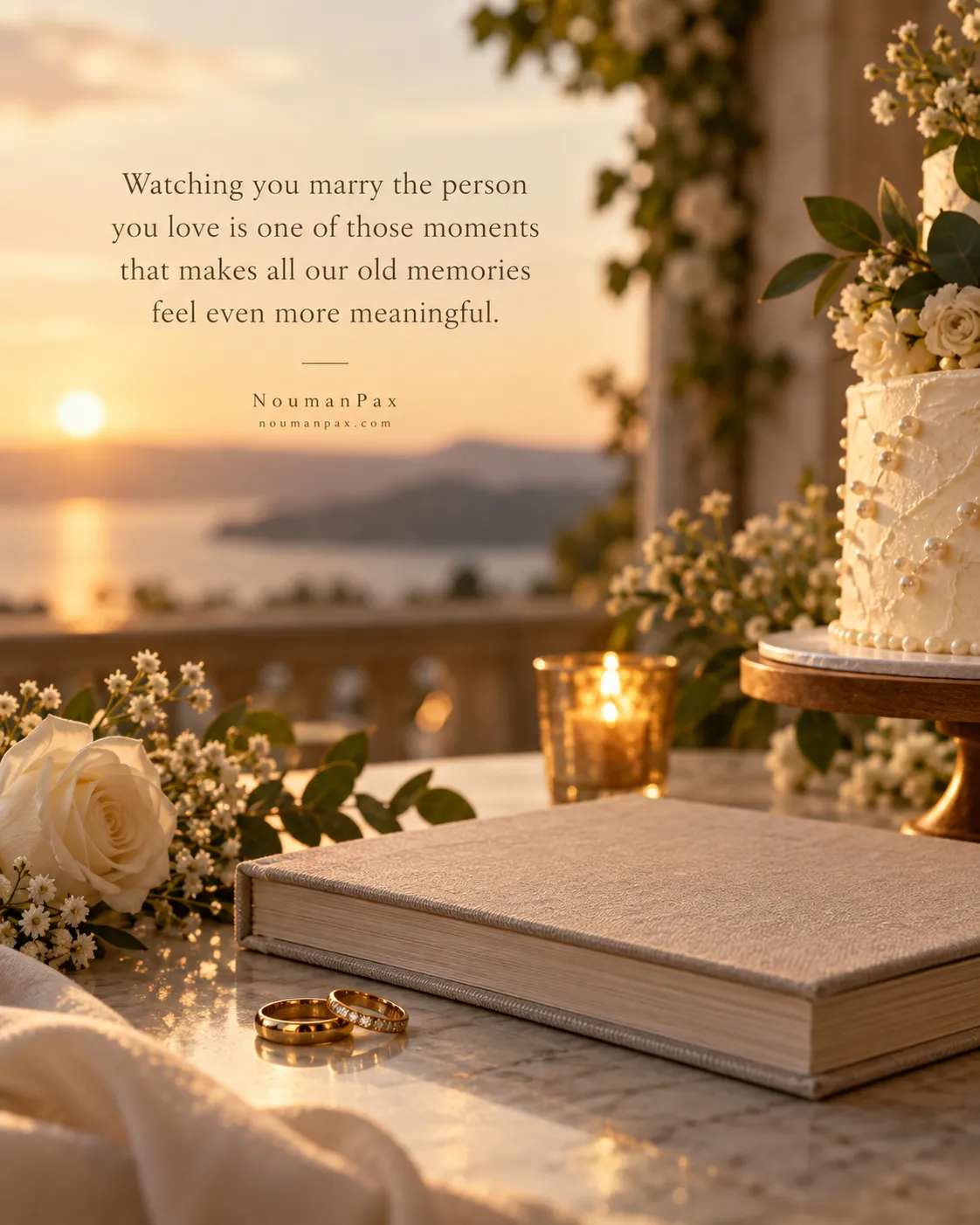 Watching you marry the person you love is one of those moments that makes all our old memories feel even more meaningful.