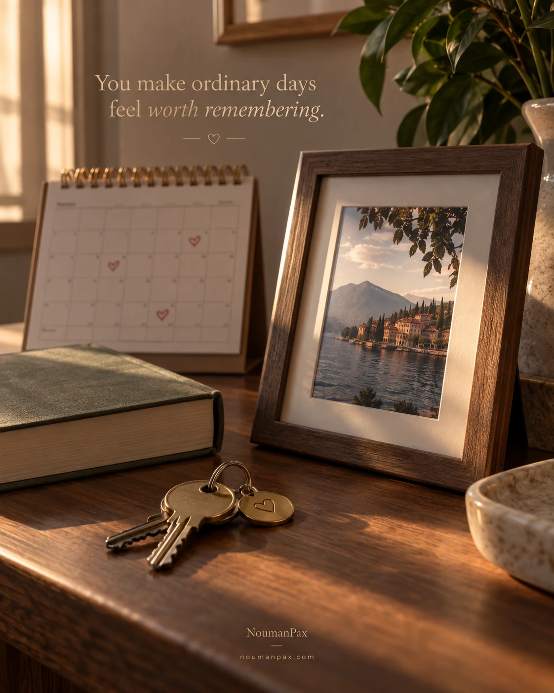 You make ordinary days feel worth remembering.