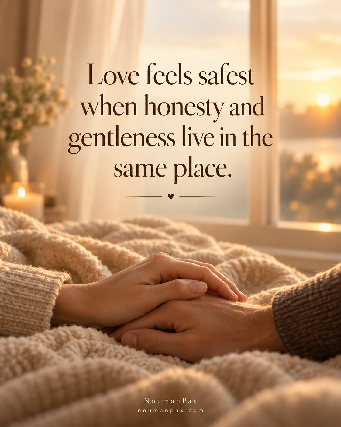 Love honesty and gentle hands