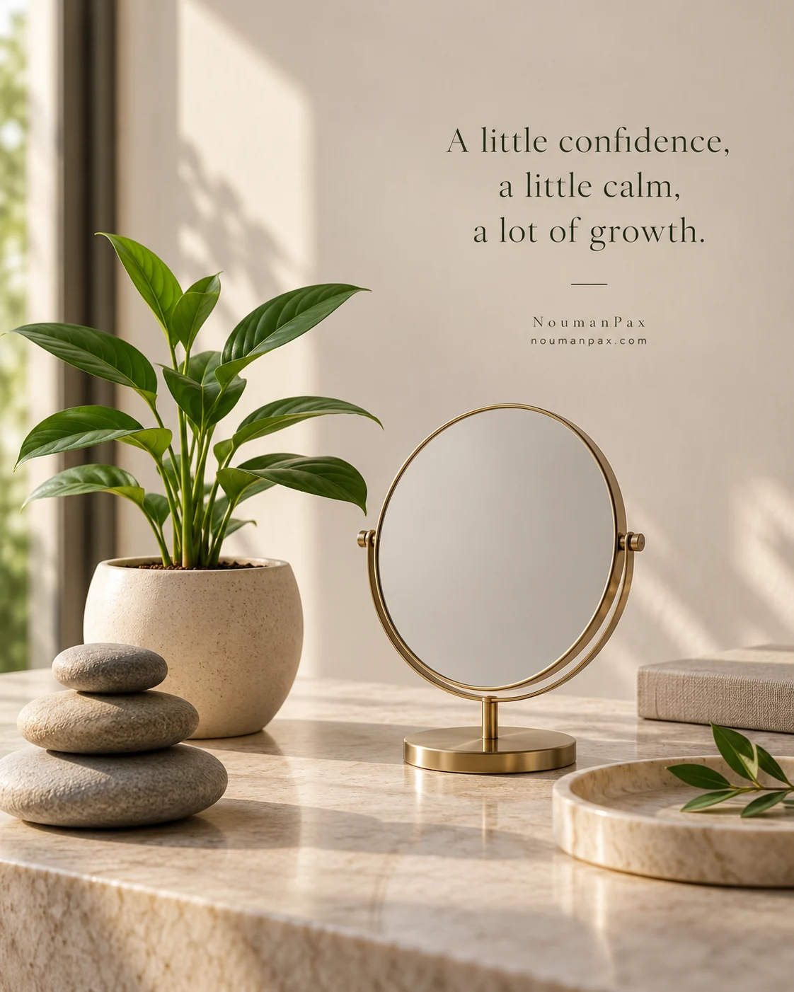 A little confidence, a little calm, a lot of growth.