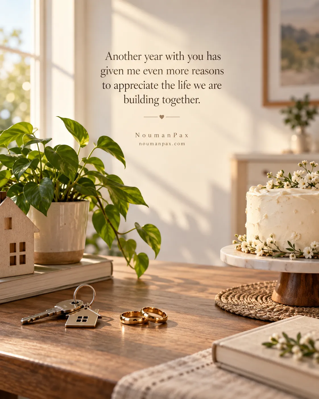 Another year with you has given me even more reasons to appreciate the life we are building together.