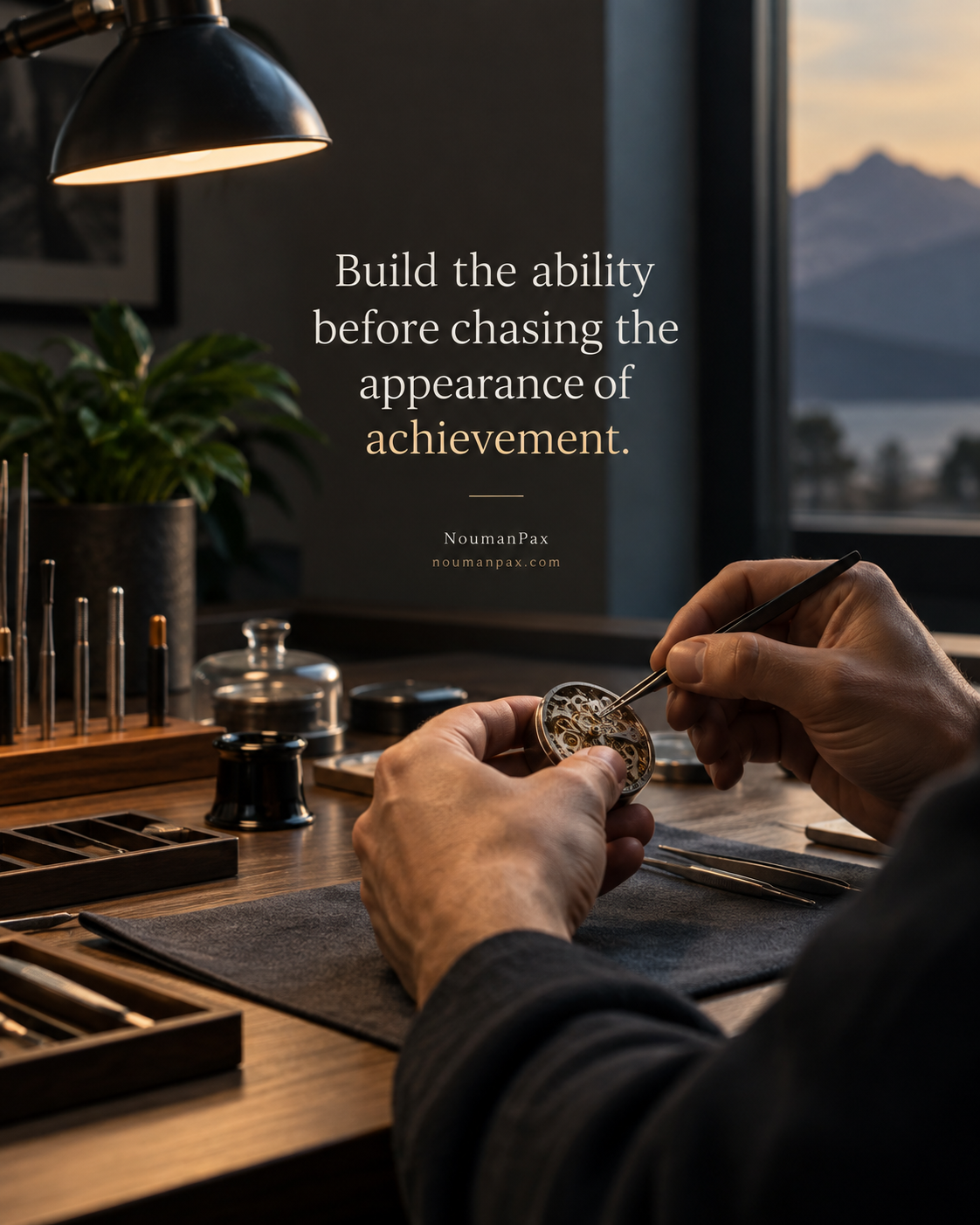 Build the ability before chasing the appearance of achievement.