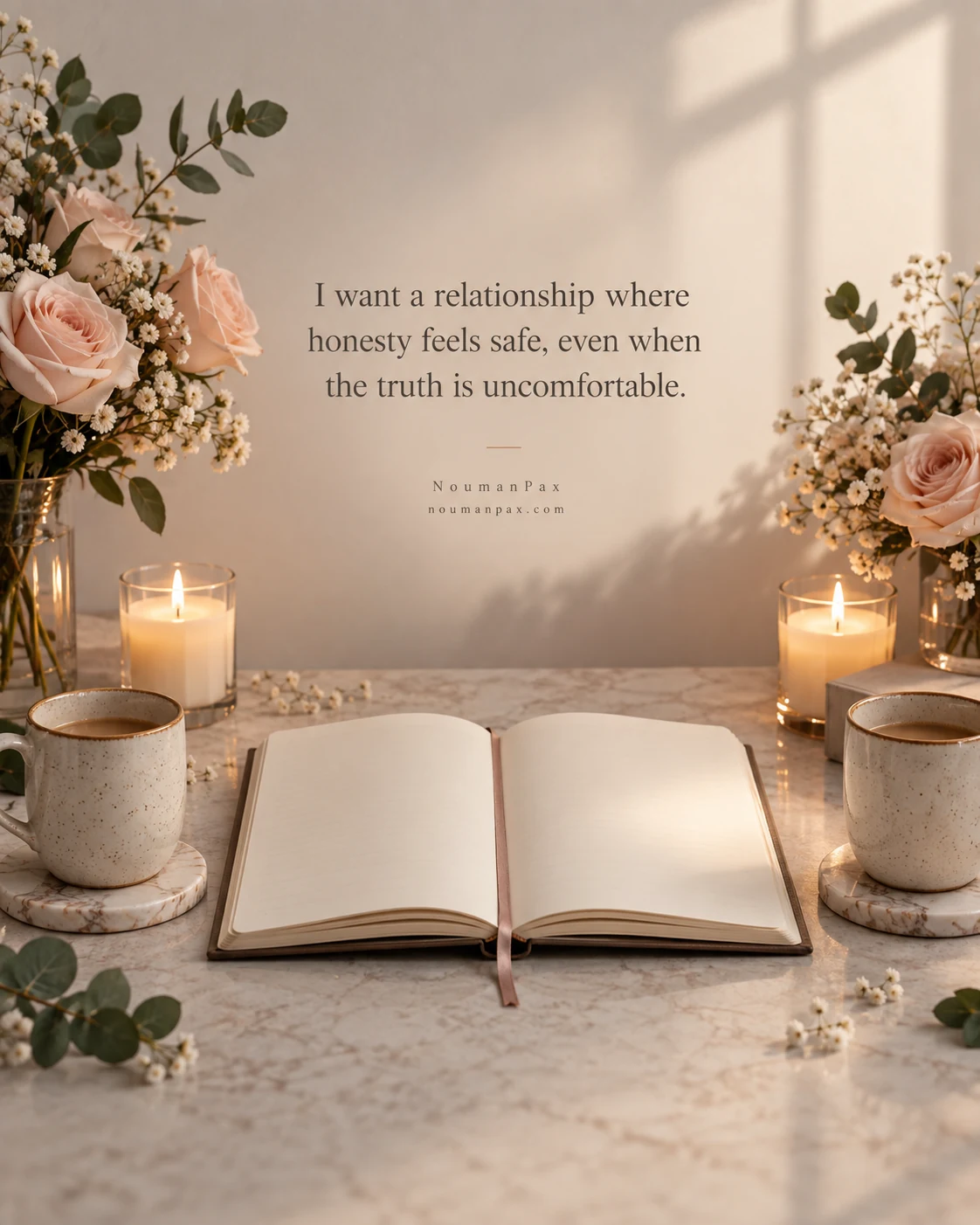 I want a relationship where honesty feels safe, even when the truth is uncomfortable.