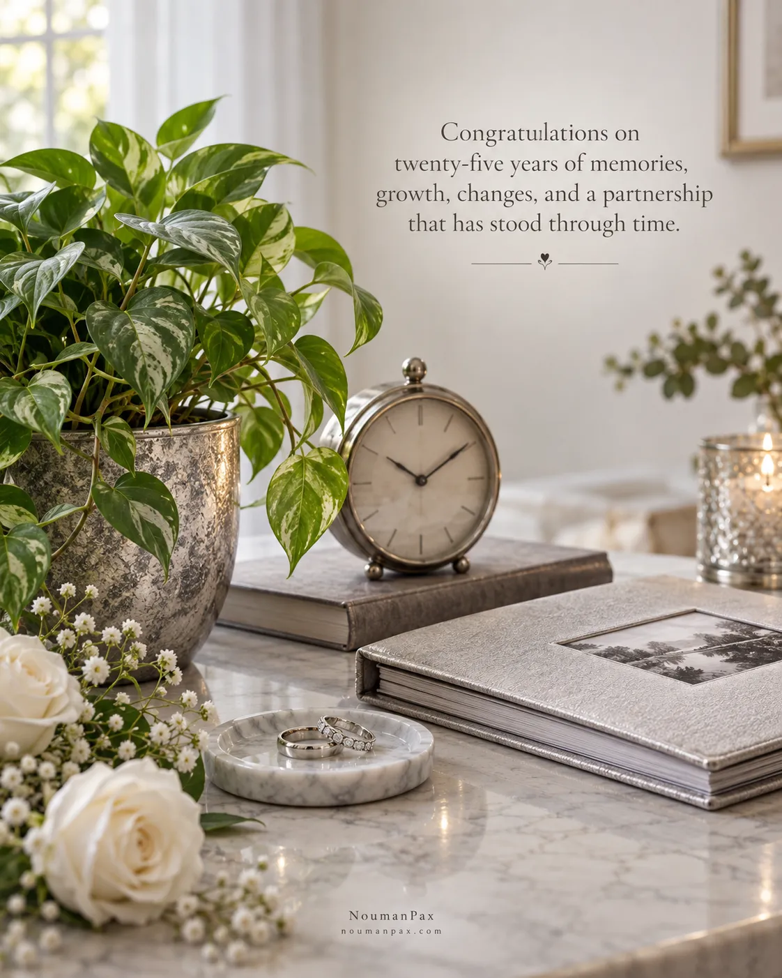 Congratulations on twenty-five years of memories, growth, changes, and a partnership that has stood through time.