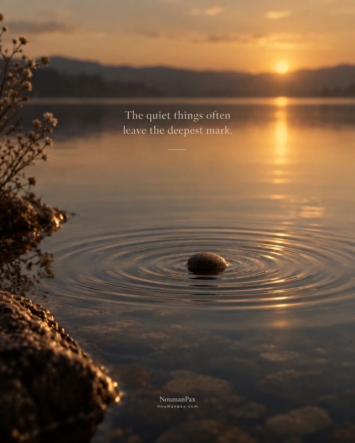 The quiet things often leave the deepest mark.