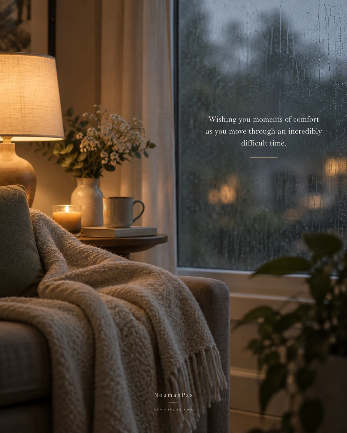Wishing you moments of comfort as you move through an incredibly difficult time.