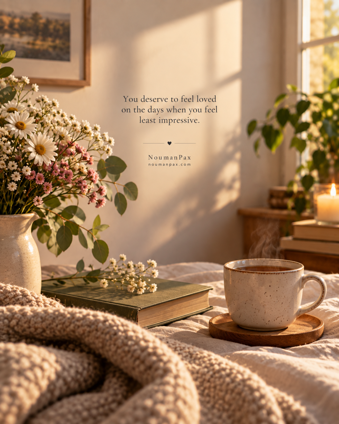 You deserve to feel loved on the days when you feel least impressive.