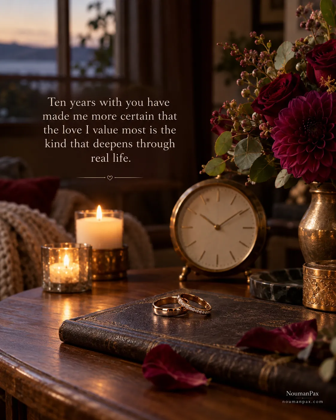 Ten years with you have made me more certain that the love I value most is the kind that deepens through real life.