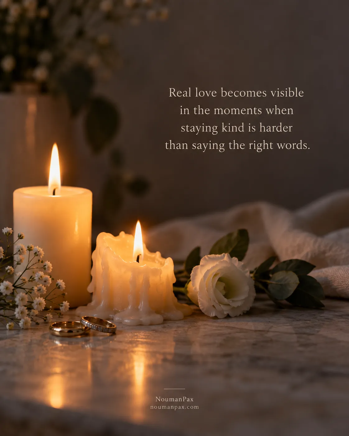 Real love becomes visible in the moments when staying kind is harder than saying the right words.