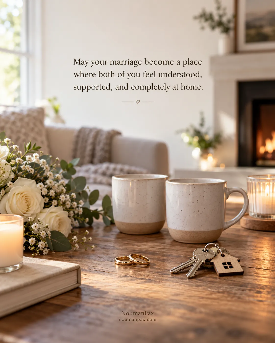 May your marriage become a place where both of you feel understood, supported, and completely at home.