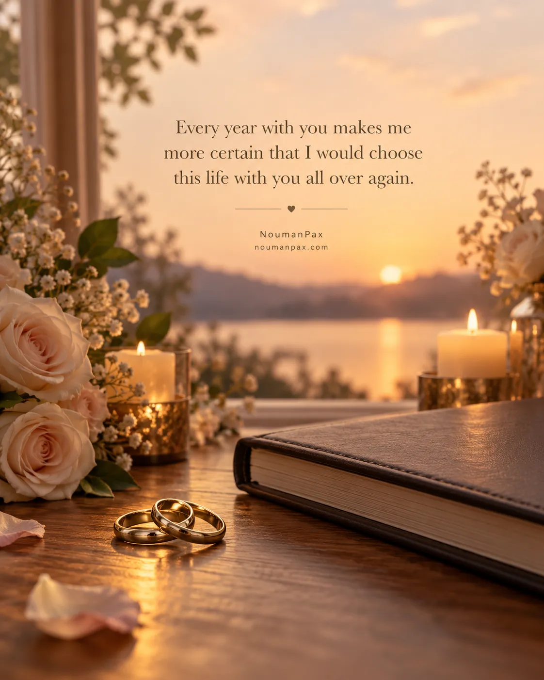 Every year with you makes me more certain that I would choose this life with you all over again.