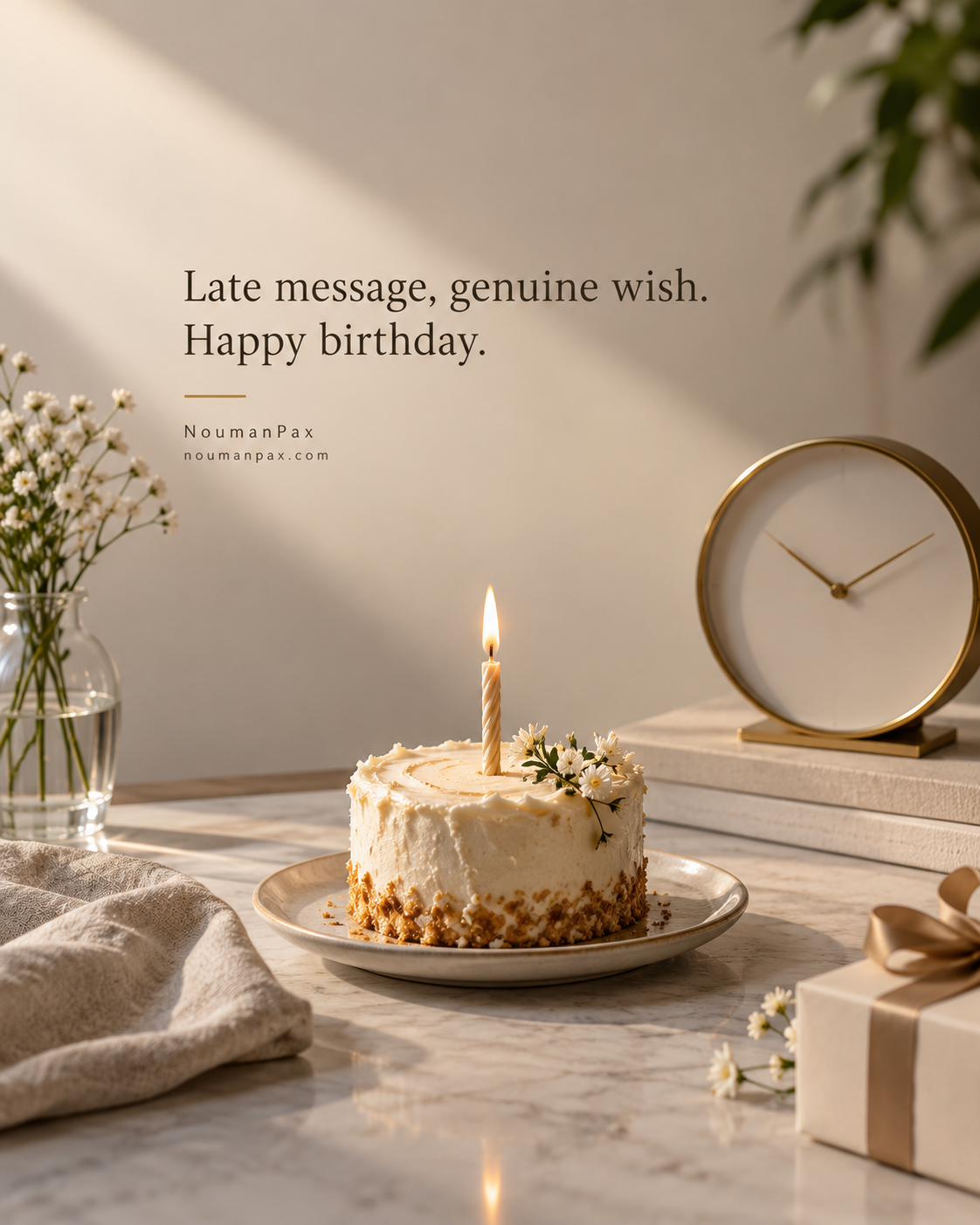 Short Belated Birthday Wishes — Quote