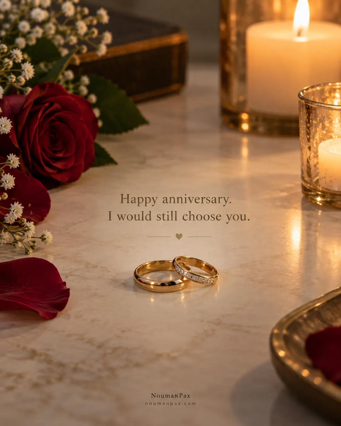 Happy anniversary. I would still choose you.