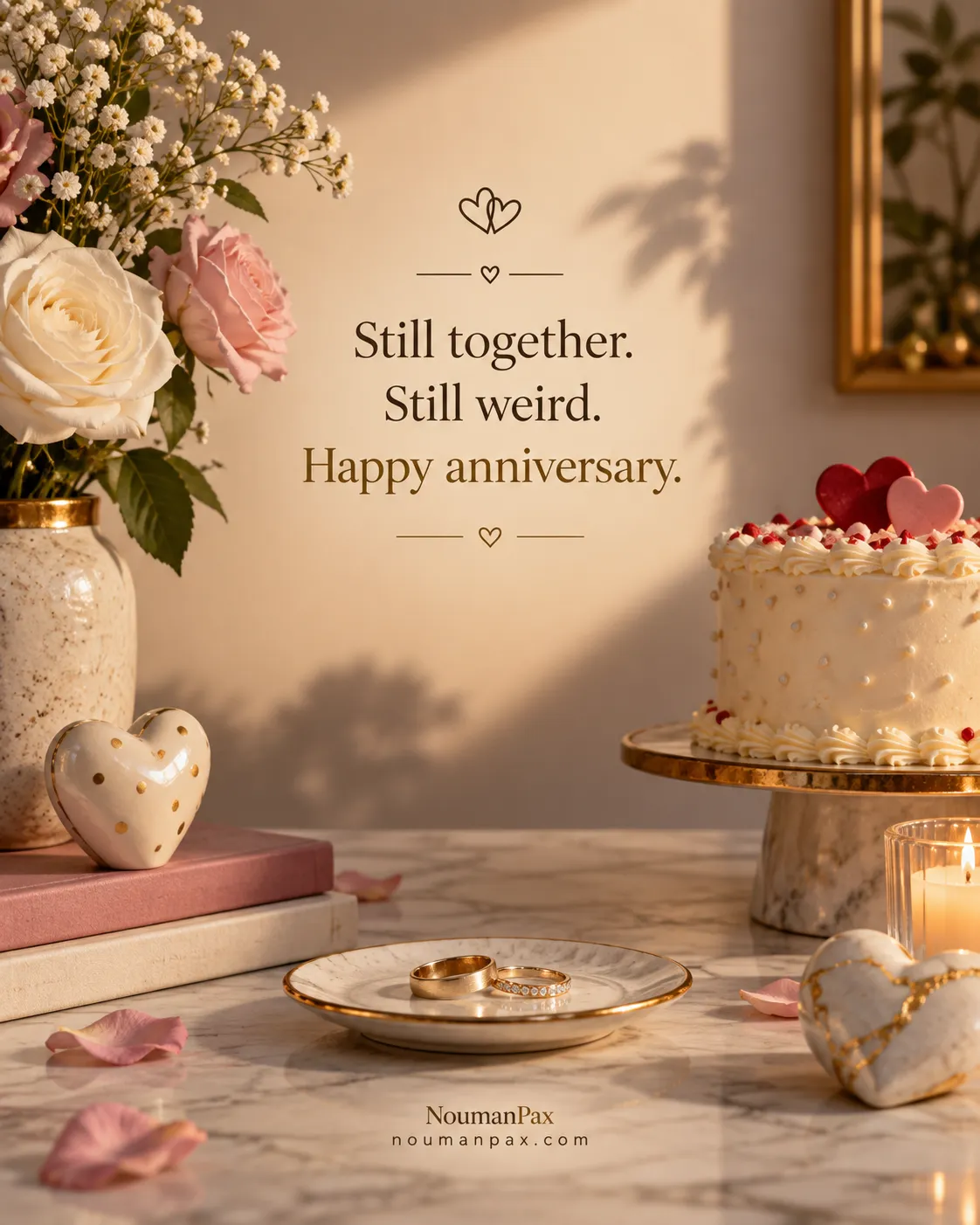 Still together. Still weird. Happy anniversary.