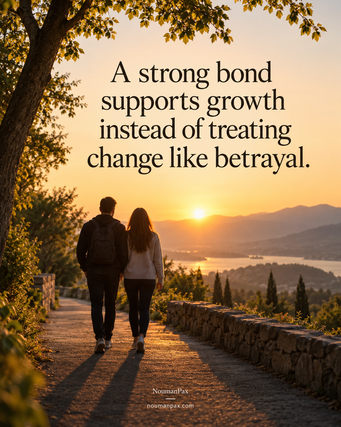 Relationship quote — strong bond supports growth