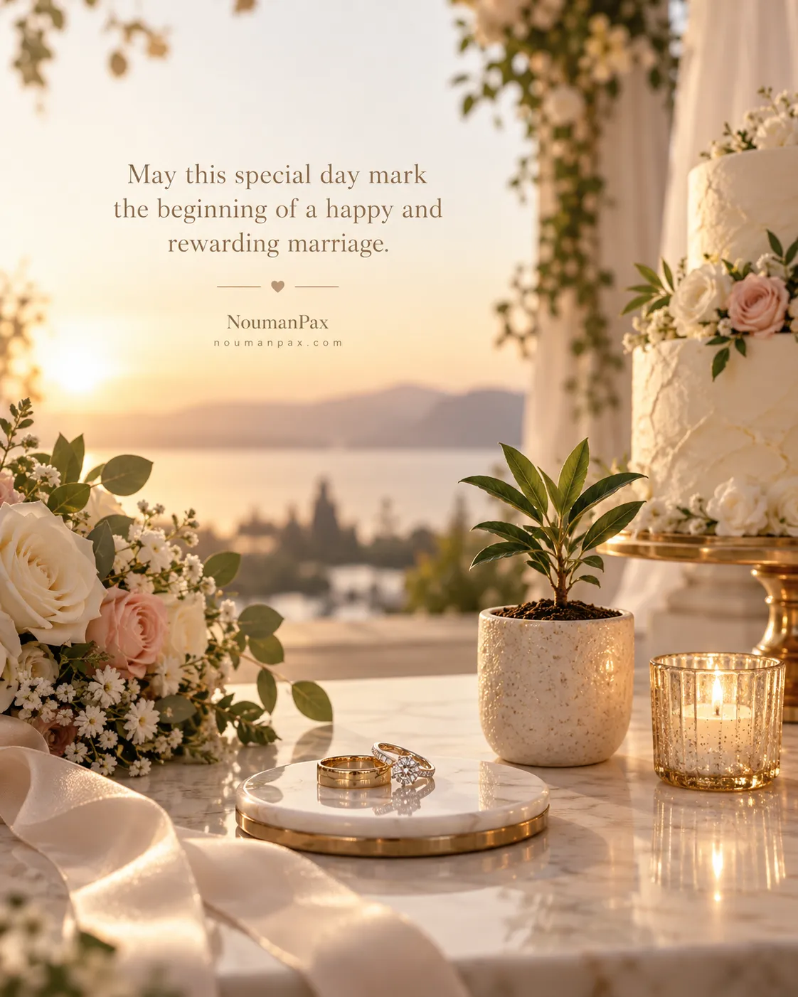 Formal Wedding Wishes for a Card