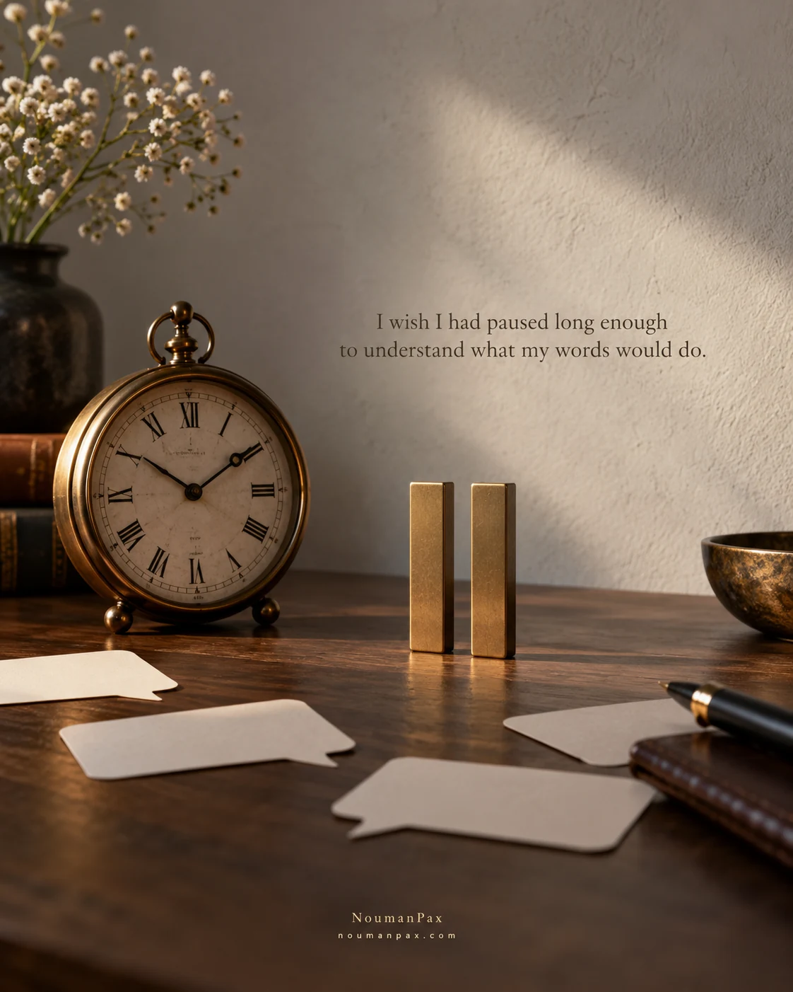 I wish I had paused long enough to understand what my words would do.
