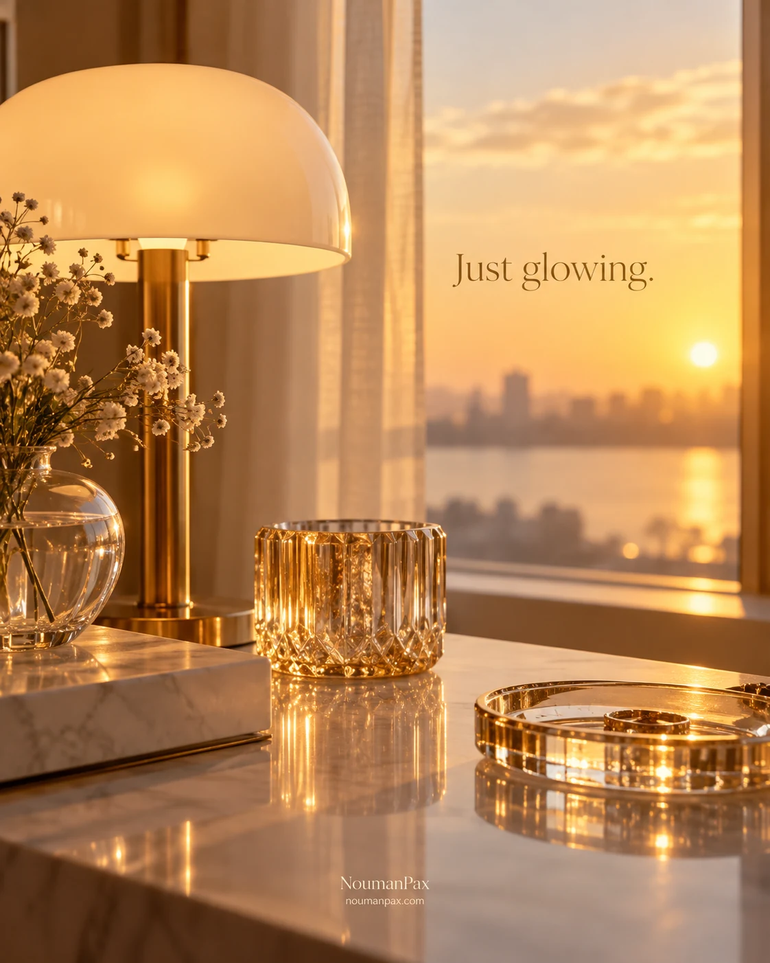 Just glowing.