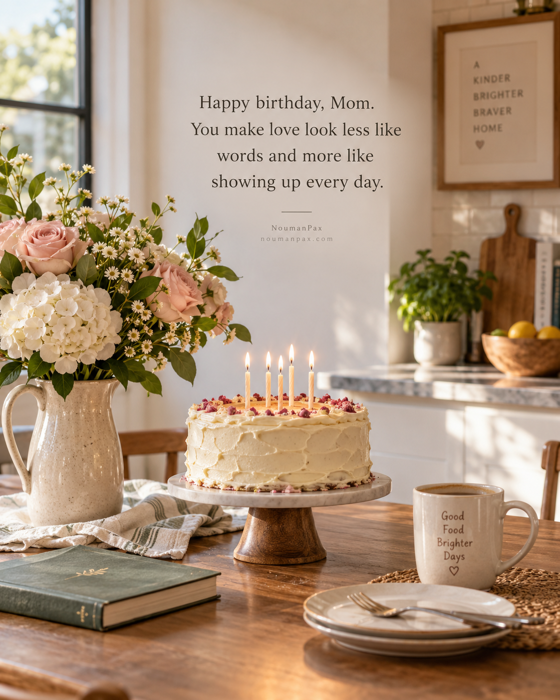 Happy birthday, Mom. You make love look less like words and more like showing up every day.
