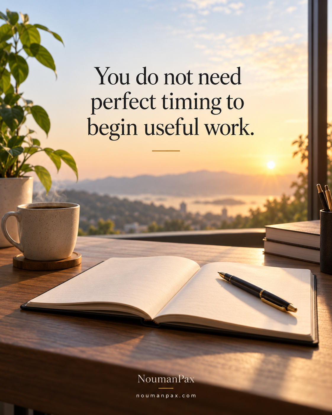 No perfect timing to begin