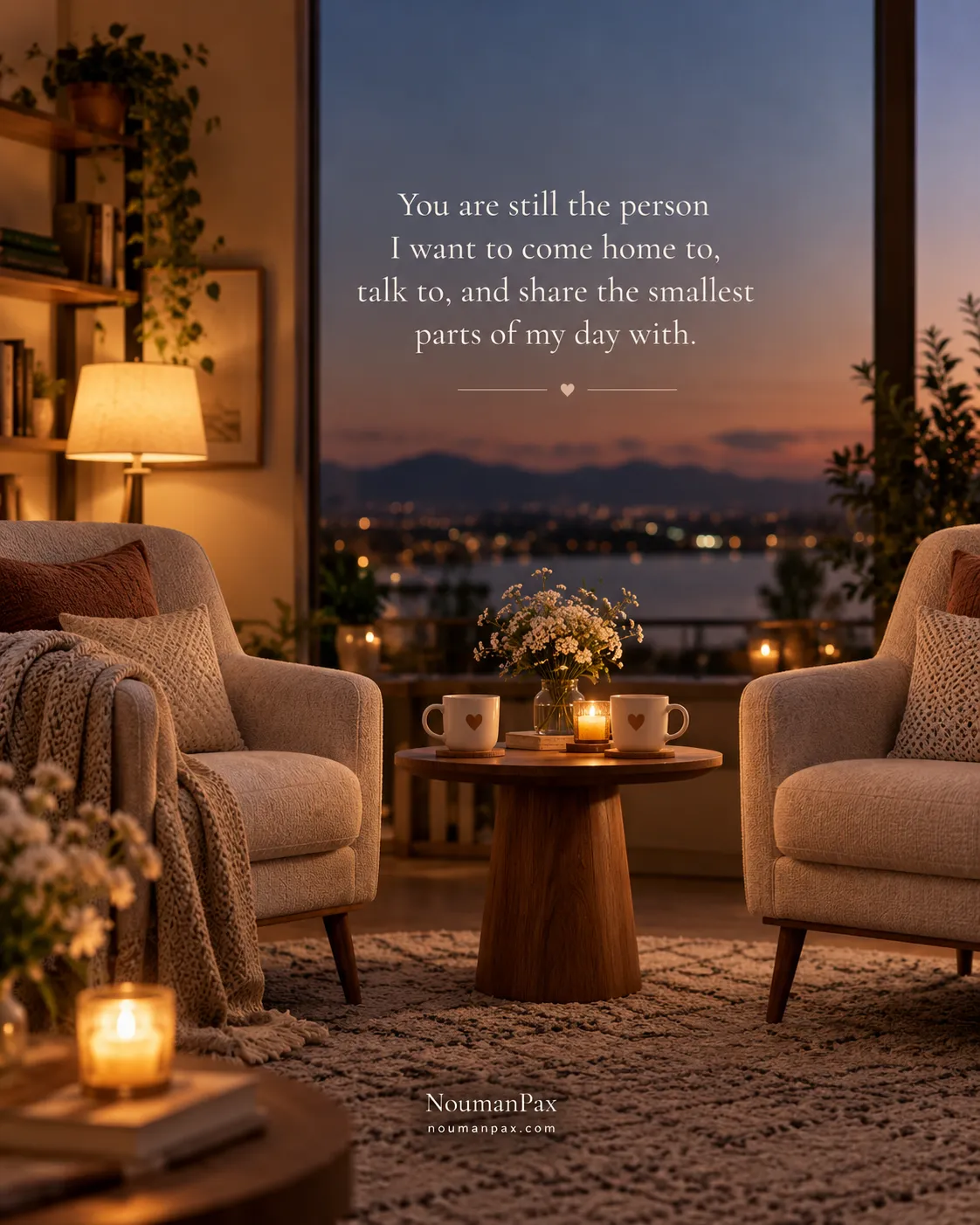 You are still the person I want to come home to, talk to, and share the smallest parts of my day with.