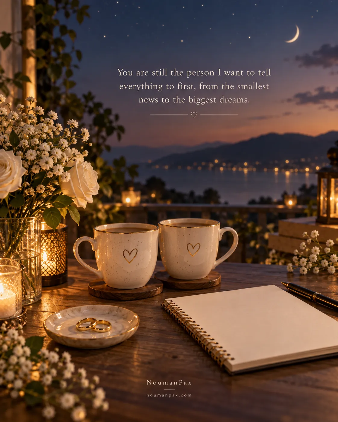 You are still the person I want to tell everything to first, from the smallest news to the biggest dreams.