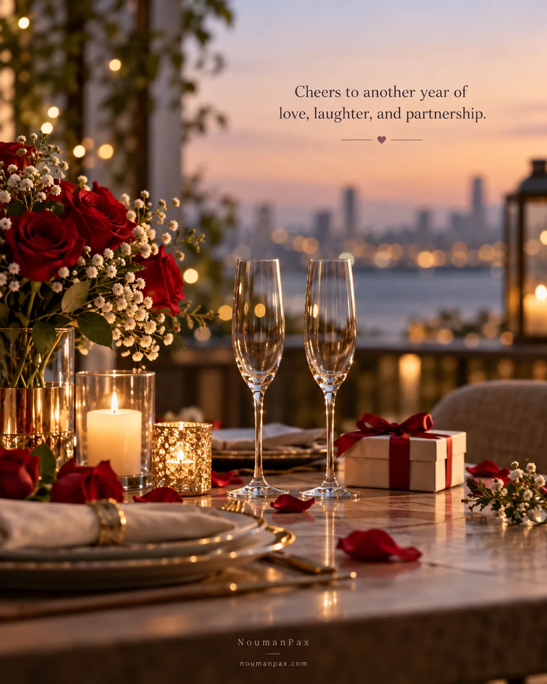 Cheers to another year of love, laughter, and partnership.