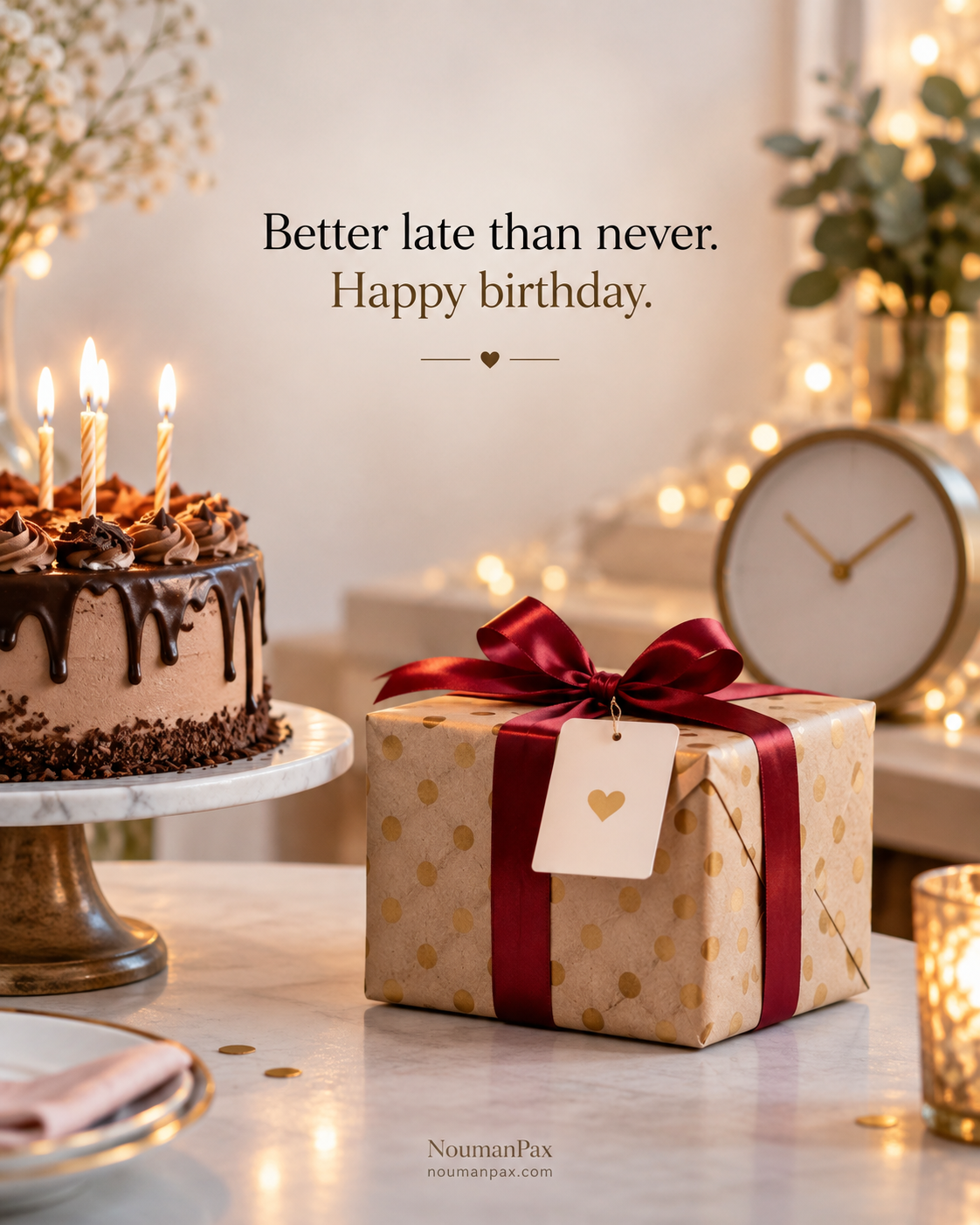 Short Belated Birthday Wishes — Quote