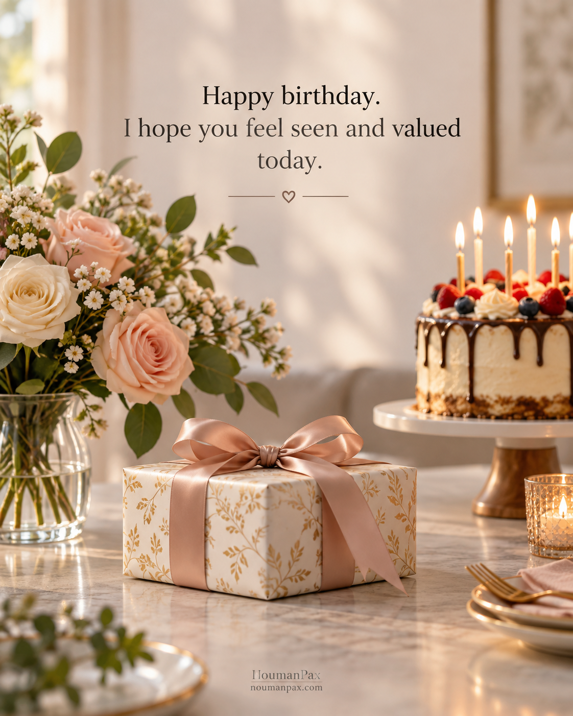 Happy birthday. I hope you feel seen and valued today.