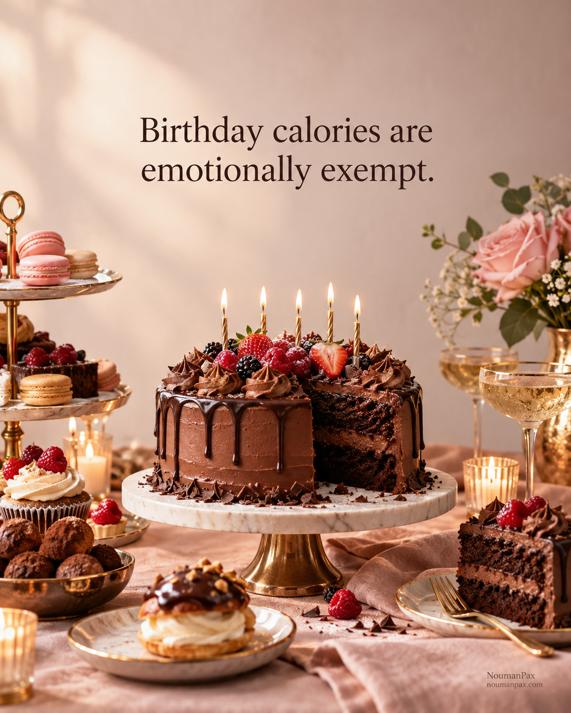 Birthday calories are emotionally exempt.