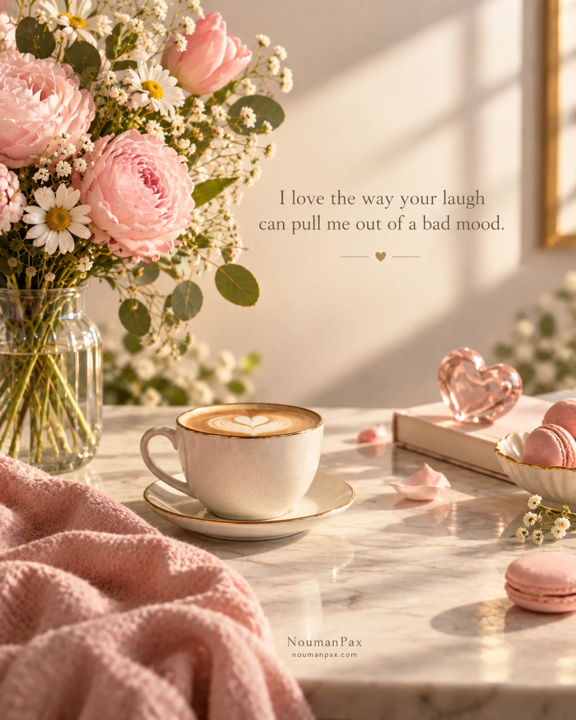 I love the way your laugh can pull me out of a bad mood.