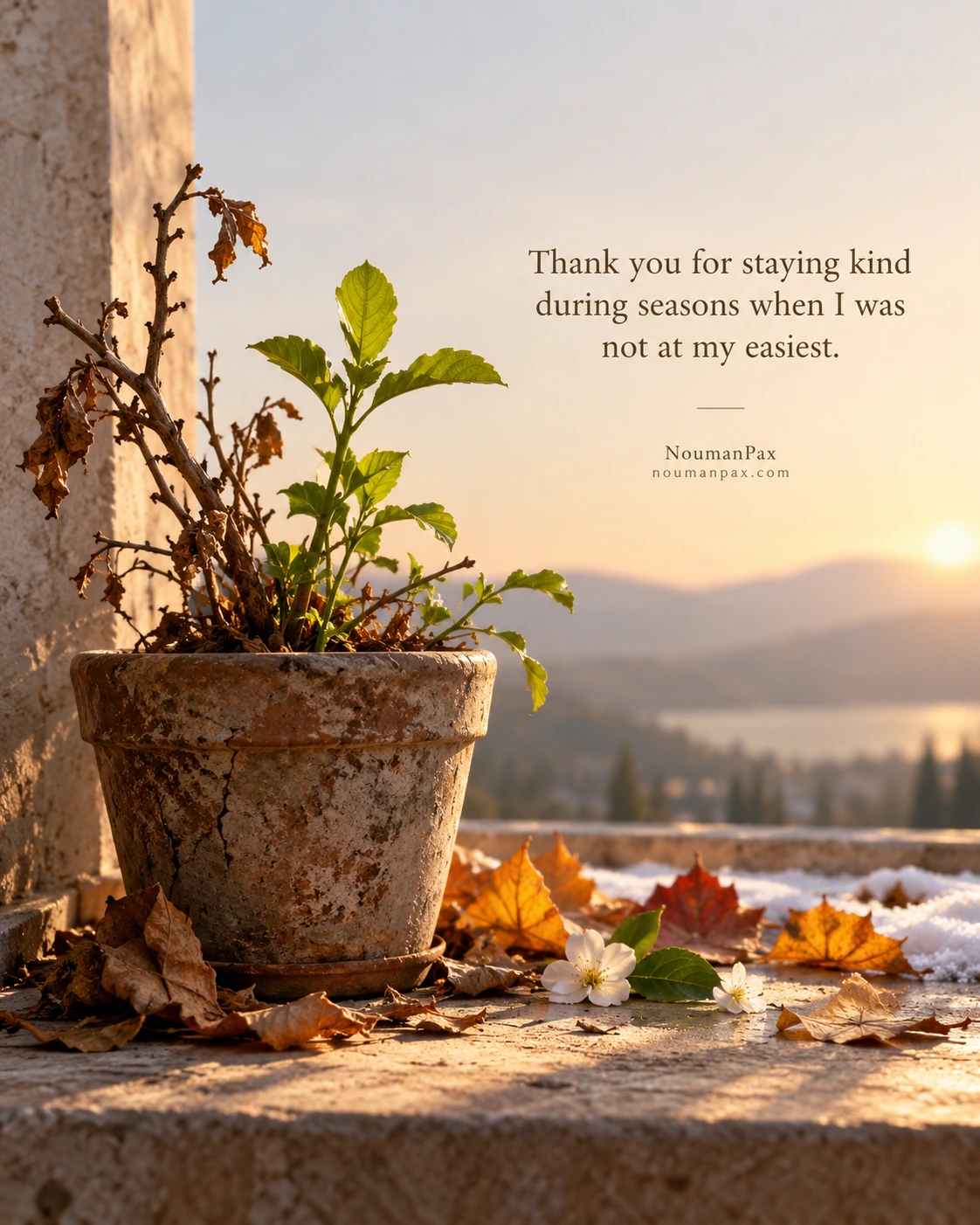 Thank you for staying kind during seasons when I was not at my easiest.