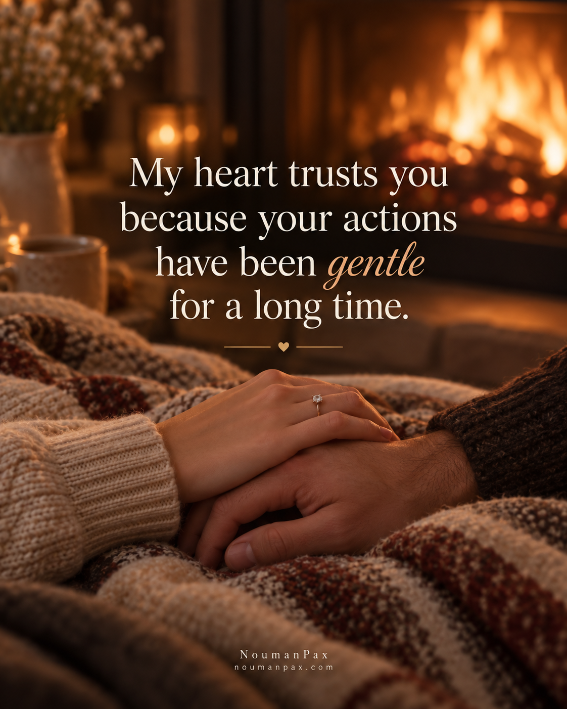 Gentle hearts by the fireside