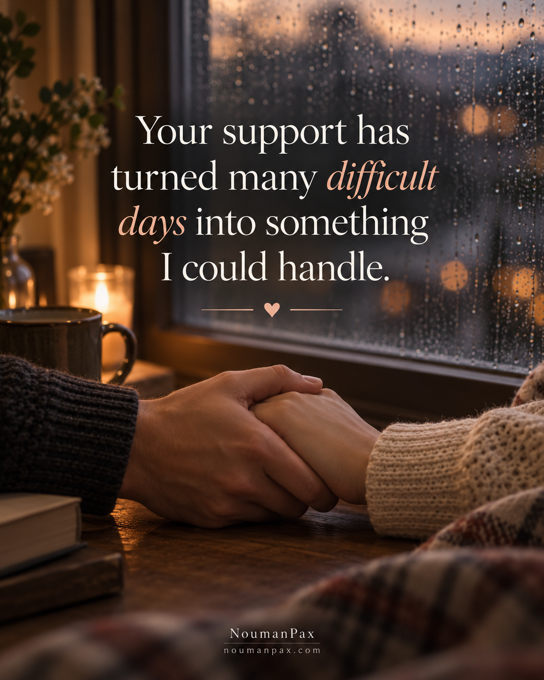Support through difficult days