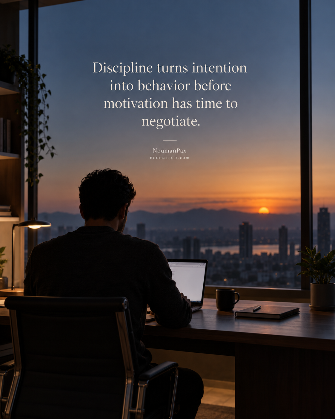 Discipline turns intention into behavior before motivation has time to negotiate.