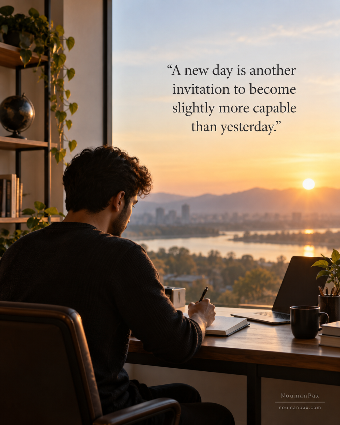 Inspirational good morning quote about becoming more capable