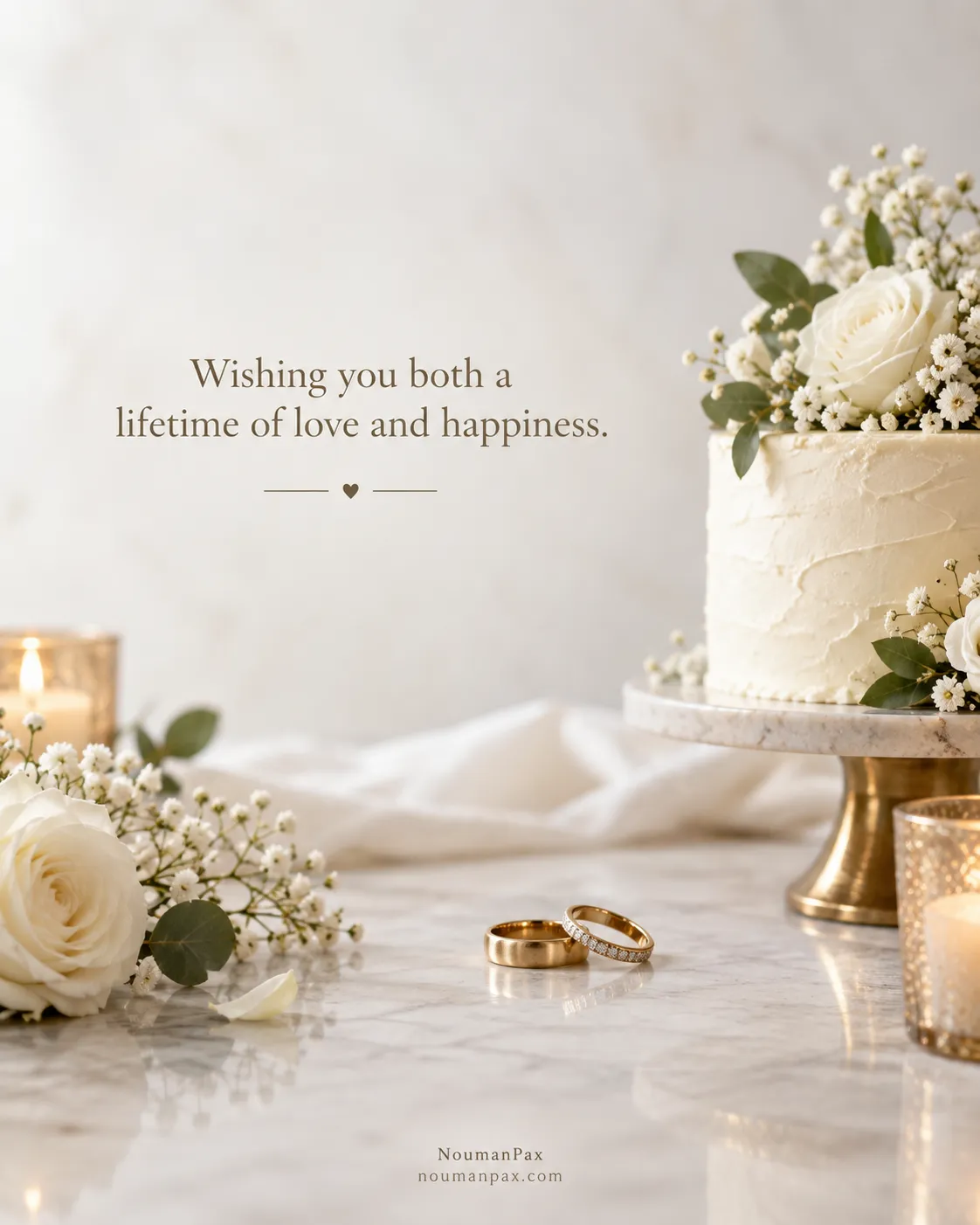 Wishing you both a lifetime of love and happiness.