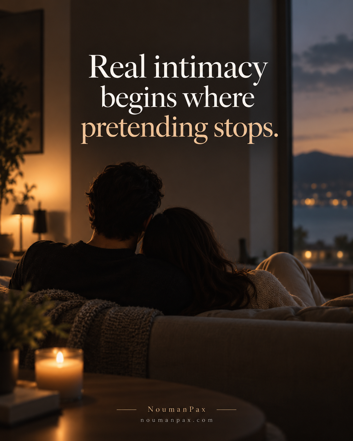 Real intimacy begins where pretending stops