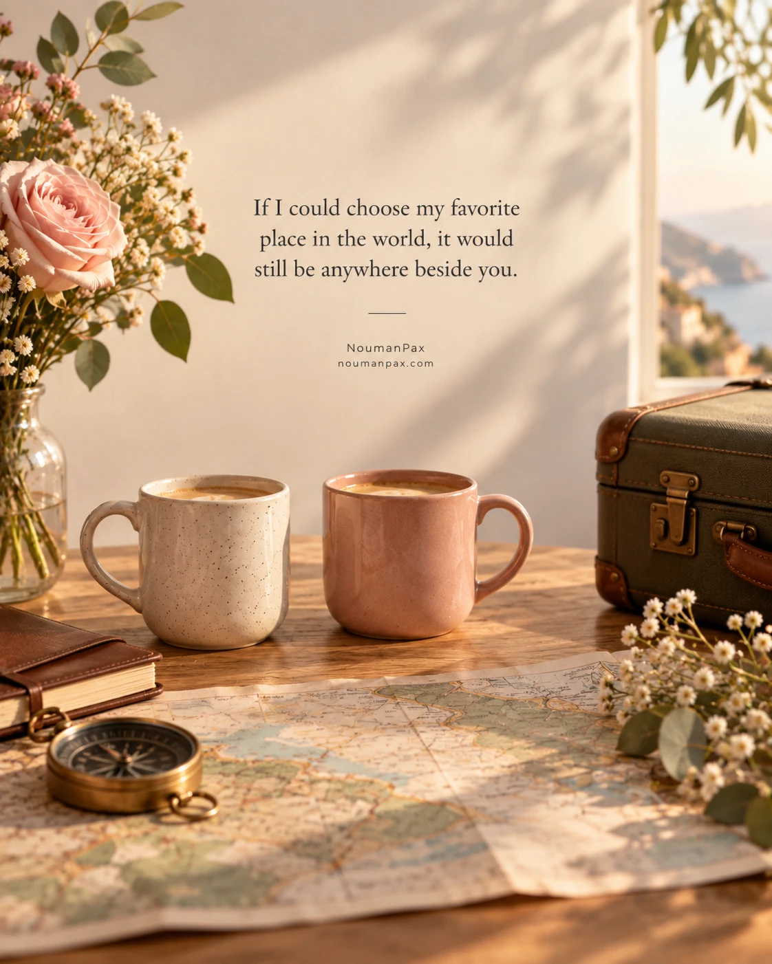 If I could choose my favorite place in the world, it would still be anywhere beside you.