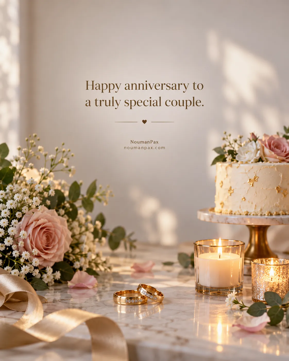 Happy anniversary to a truly special couple.