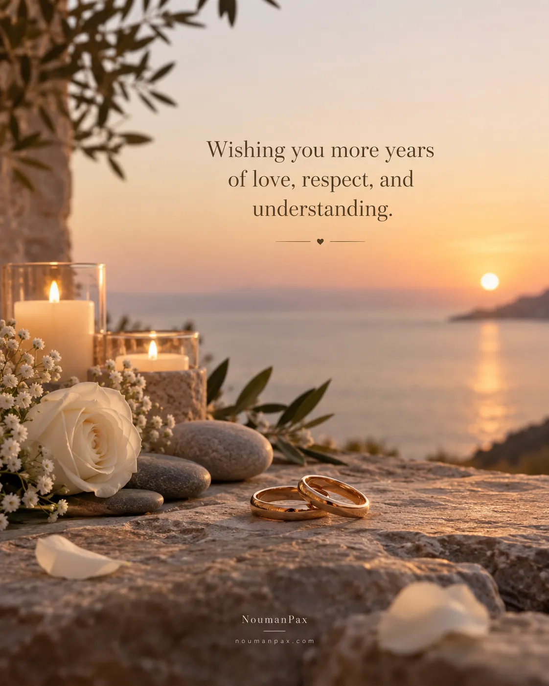Wishing you more years of love, respect, and understanding.
