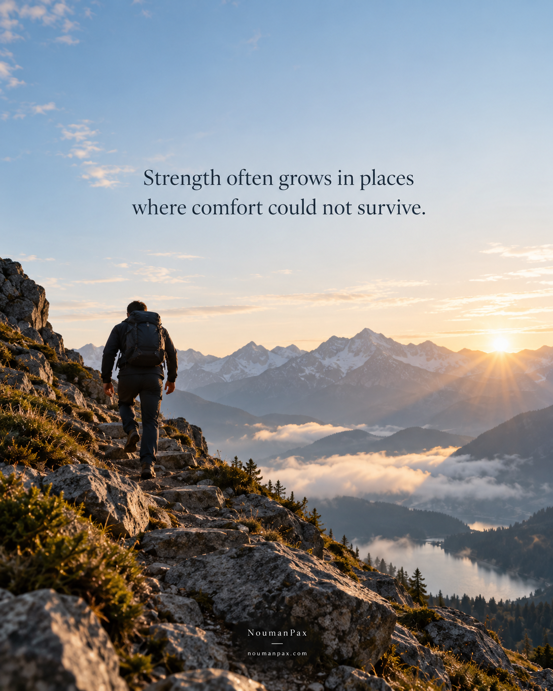 Strength grows where comfort could not survive