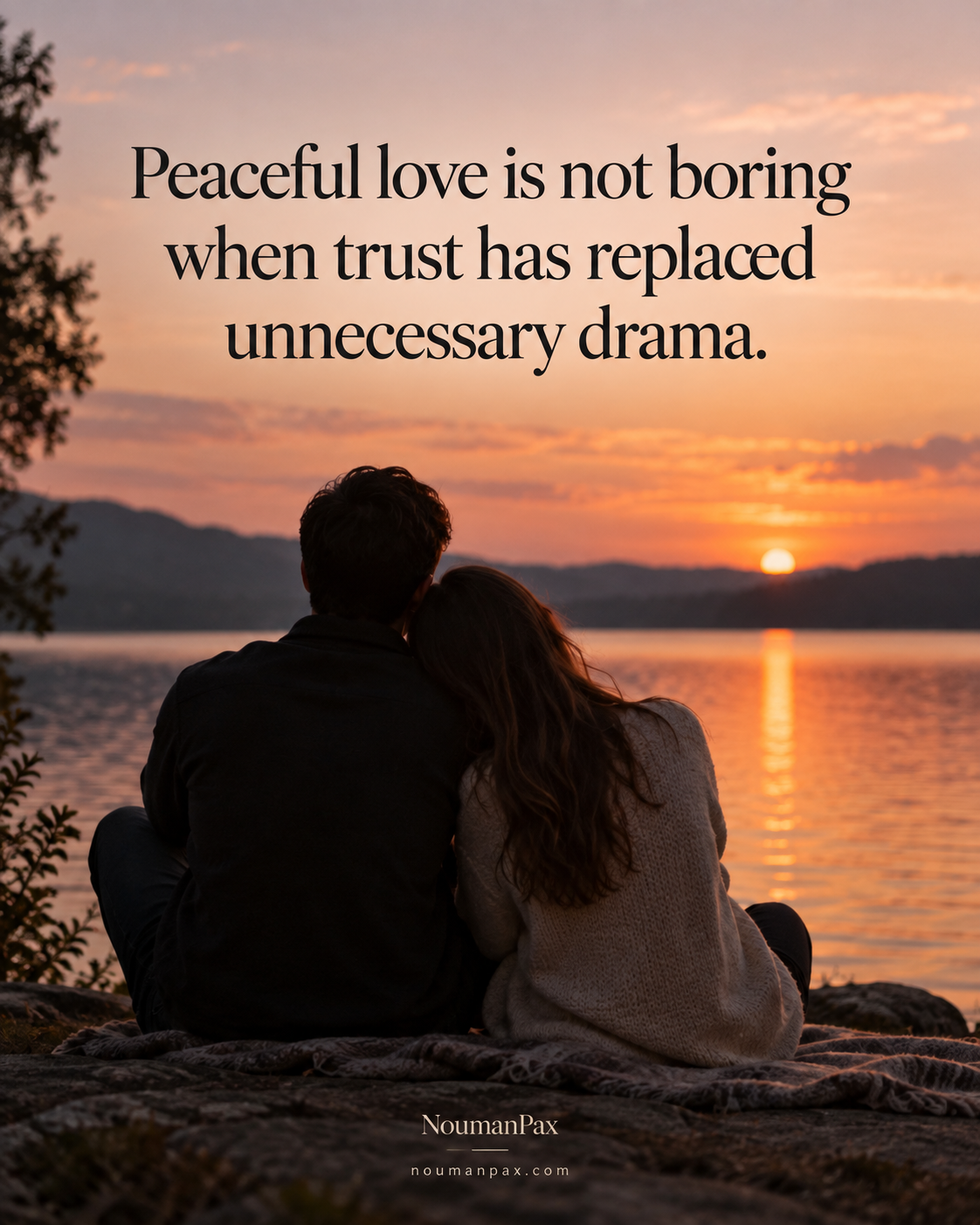 Relationship quote — peaceful love and trust