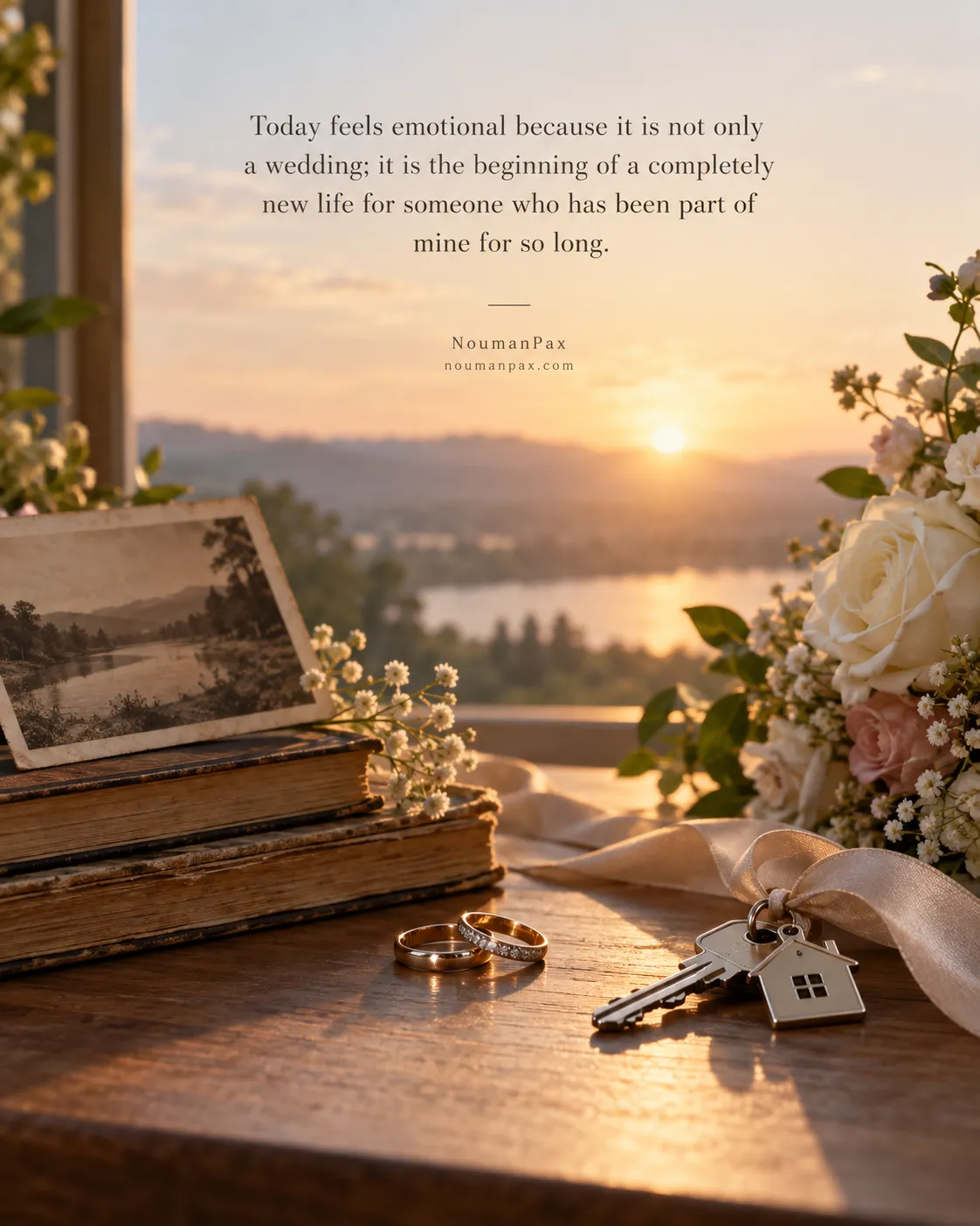 Today feels emotional because it is not only a wedding; it is the beginning of a completely new life for someone who has been part of mine for so long.